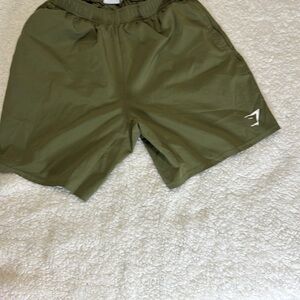 Gymshark Khaki Workout Shorts